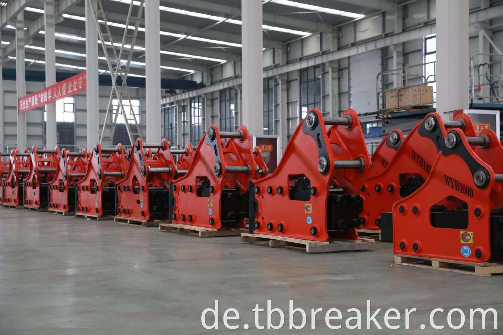 Red Hydraulic Breaker